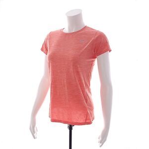 Mizuno Performance Womens Size XS Orange Short Sleeve Crew Neck Shirt